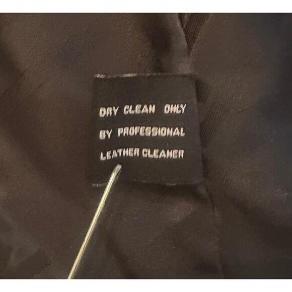 Tailored Black Genuine Leather Jacket, Jones New York, SZ L 12/14 - Picture 14 of 16